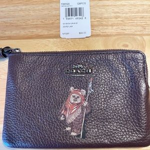 Star Wars X Coach Corner Wristlet With Ewok NEW!